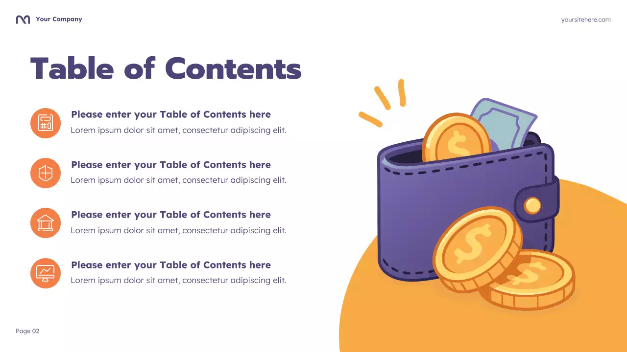 Purple Cartoon Budgeting Course Presentation