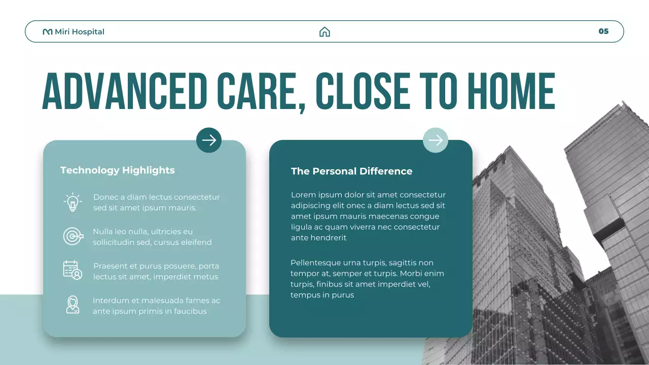 Teal Modern Healthcare Promotion Presentation