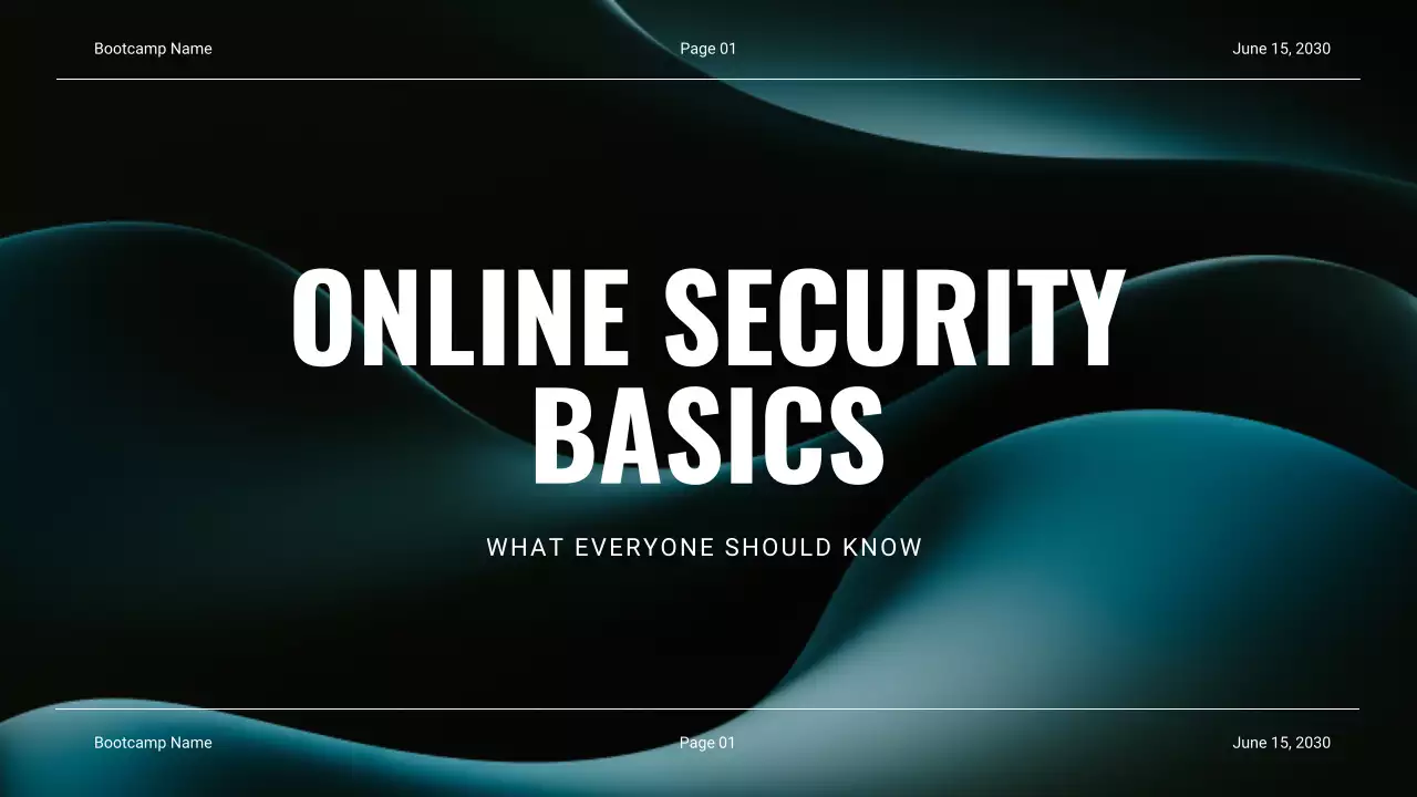 Online Security Basics Presentation