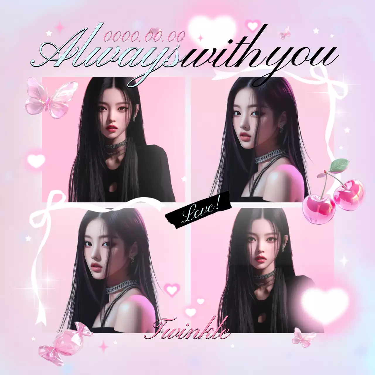 ピンク キュート 写真 ポスター かわいい