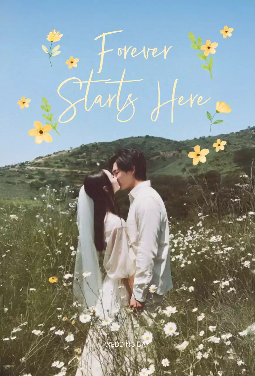 青 シンプル 結婚式 招待状 ナチュラル結婚招待状