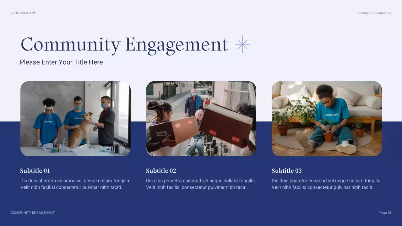 Blue Modern Fundraising Proposal Presentation