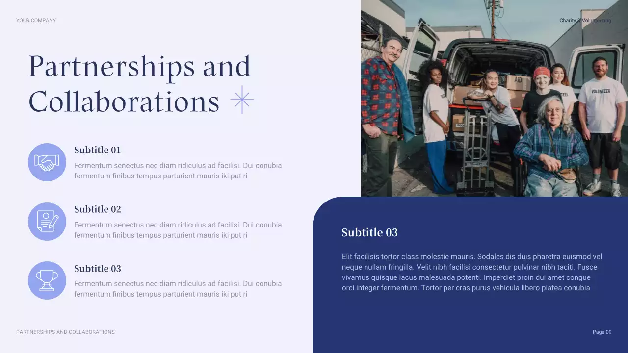 Blue Modern Fundraising Proposal Presentation