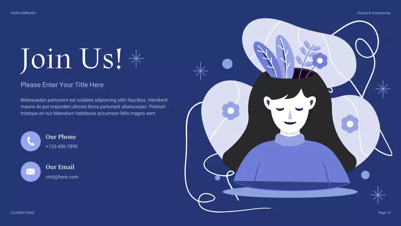 Blue Modern Fundraising Proposal Presentation