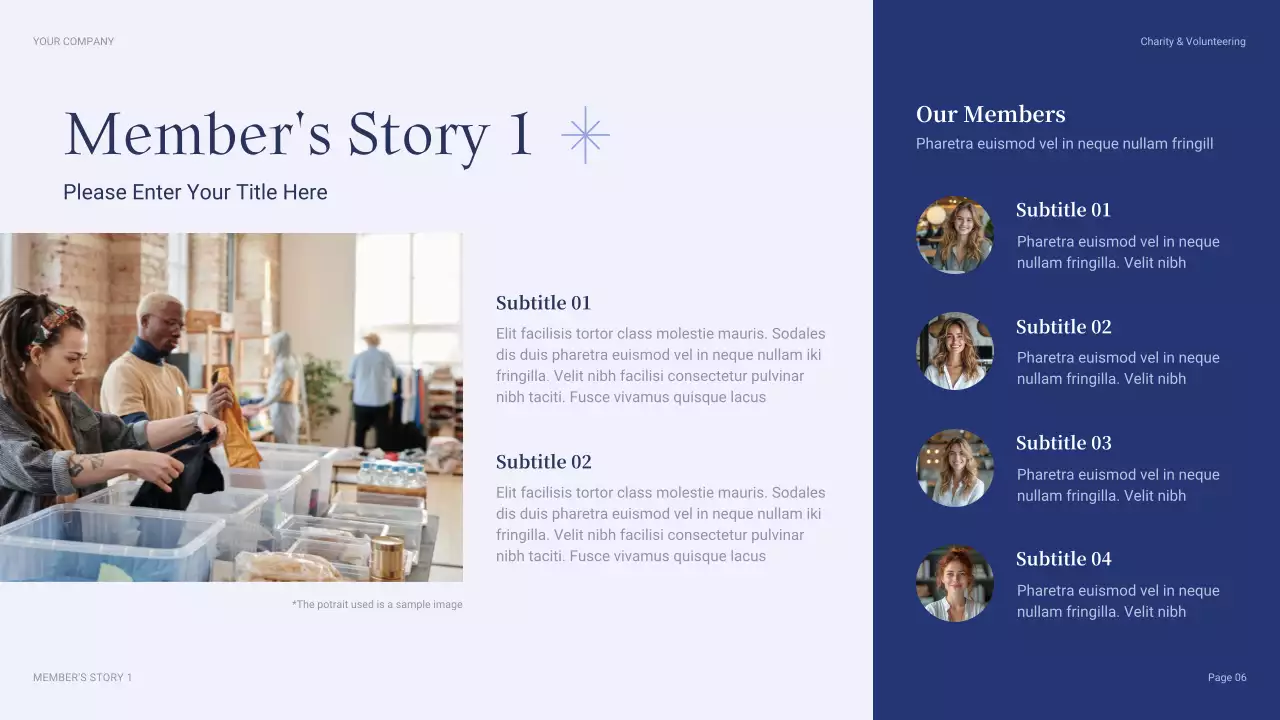 Blue Modern Fundraising Proposal Presentation