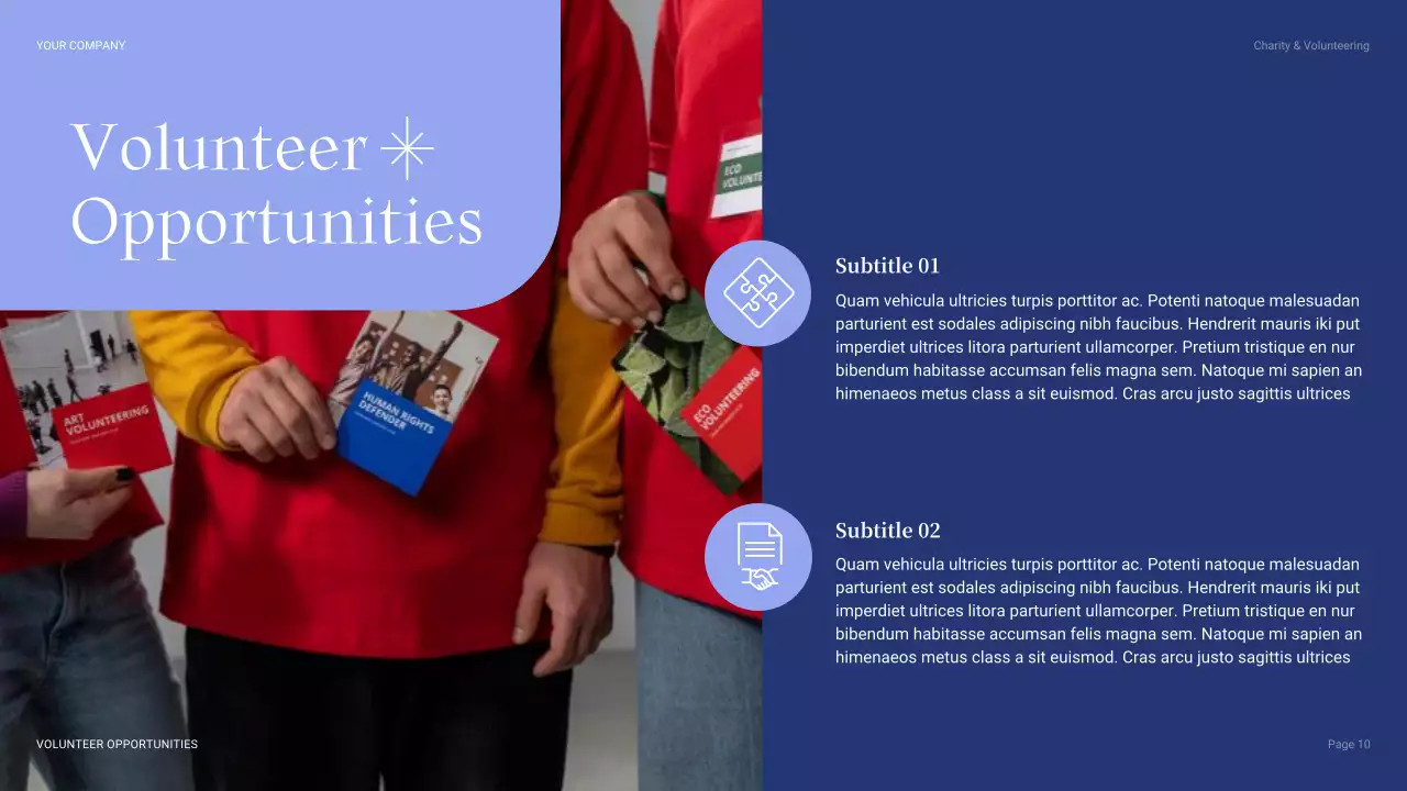 Blue Modern Fundraising Proposal Presentation