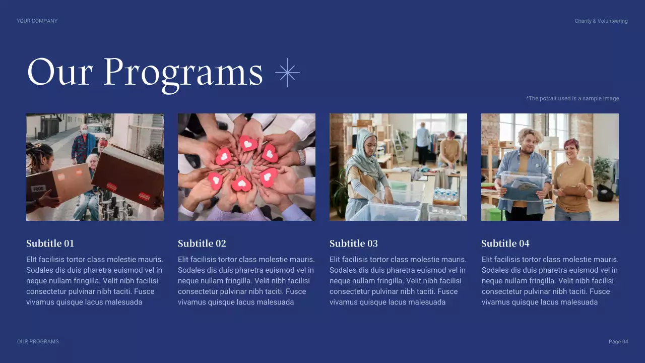 Blue Modern Fundraising Proposal Presentation