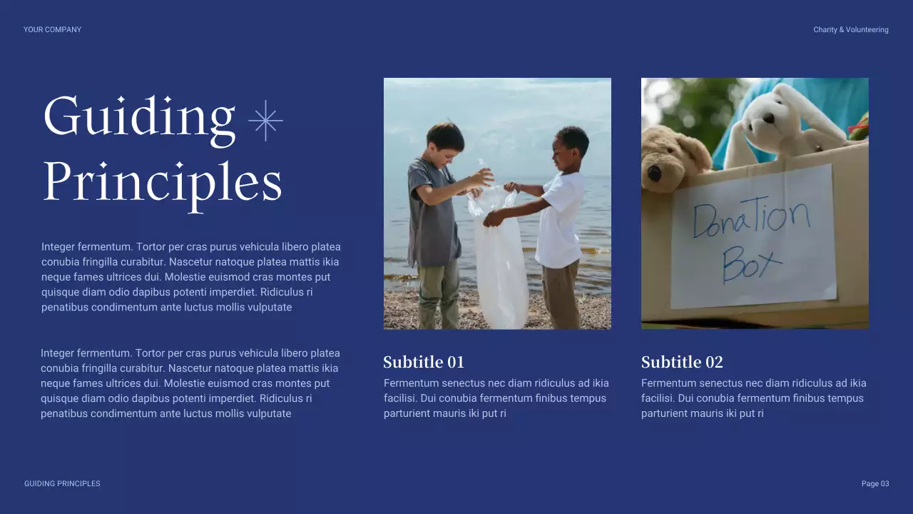 Blue Modern Fundraising Proposal Presentation