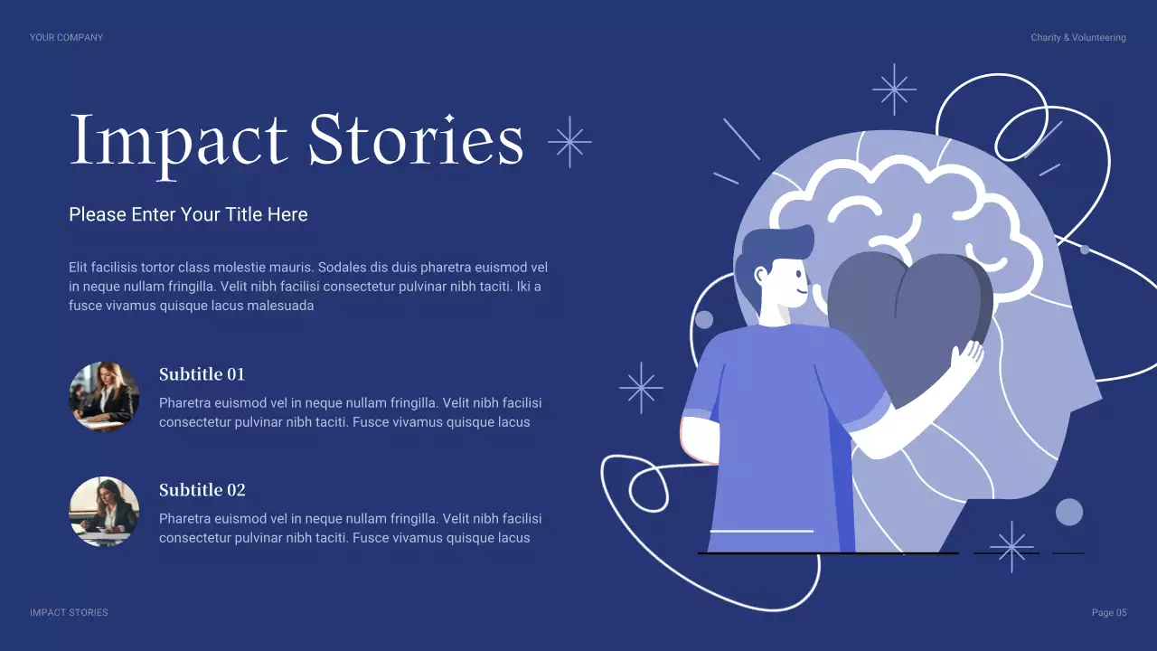 Blue Modern Fundraising Proposal Presentation