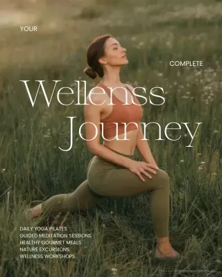 Green Minimalist Nature Retreat Promotion