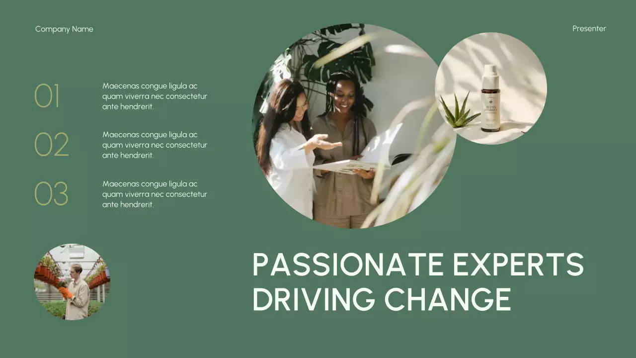 Green Modern Environmental Initiatives Lecture Presentation