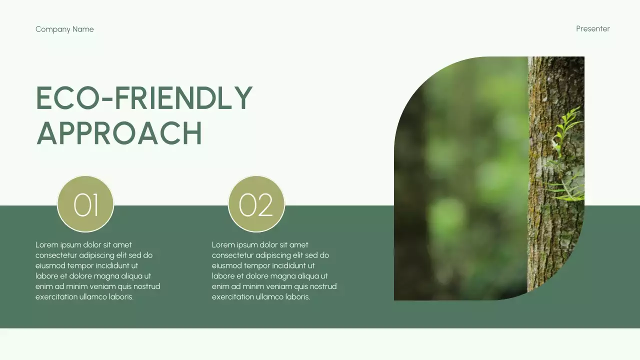 Green Modern Environmental Initiatives Lecture Presentation