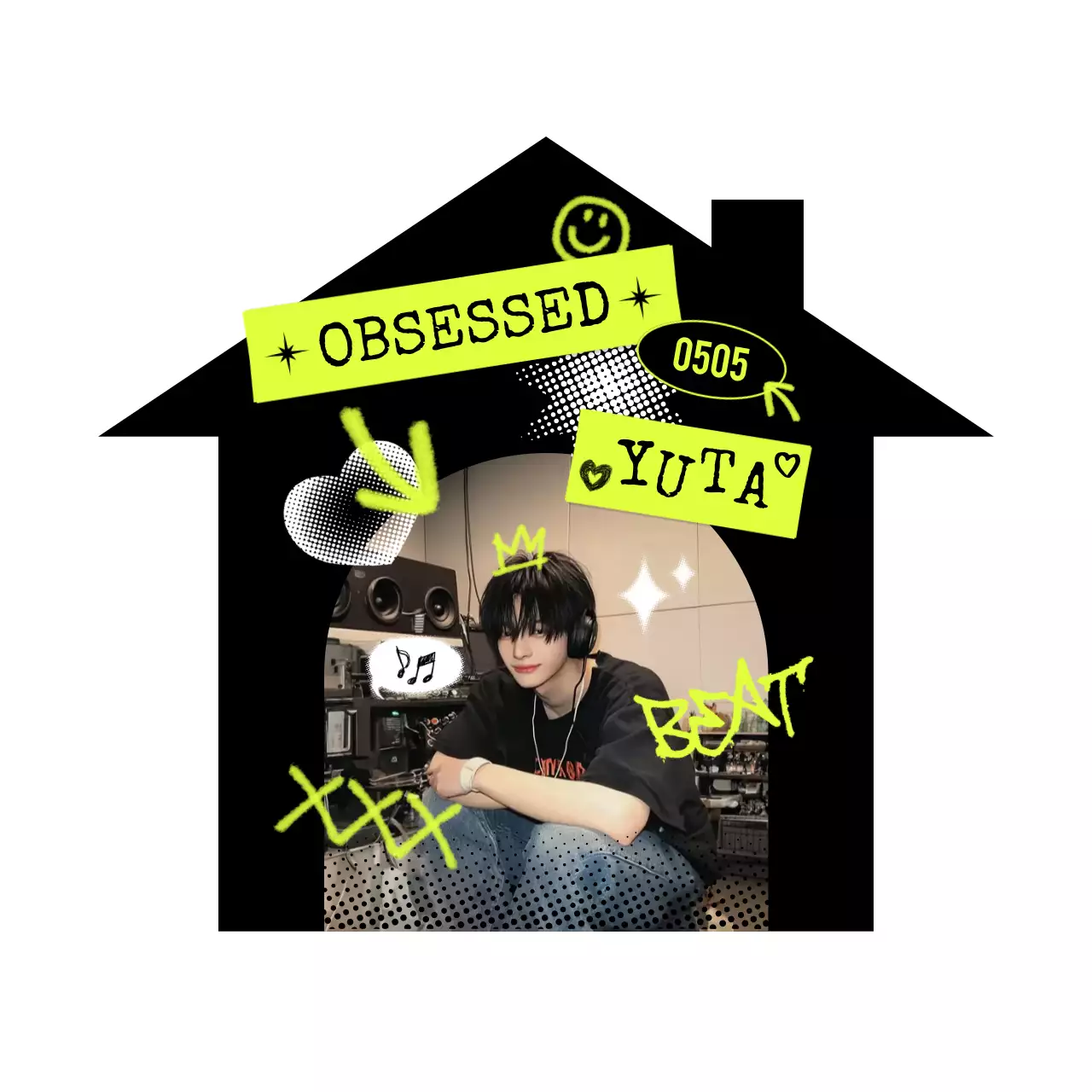 ネオン ポップ ミュージック ポスター 推し活