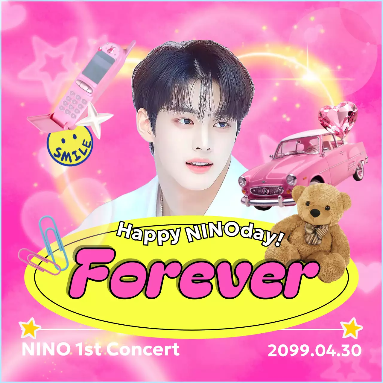 ピンク ポップ コンサート ポスター 推し活