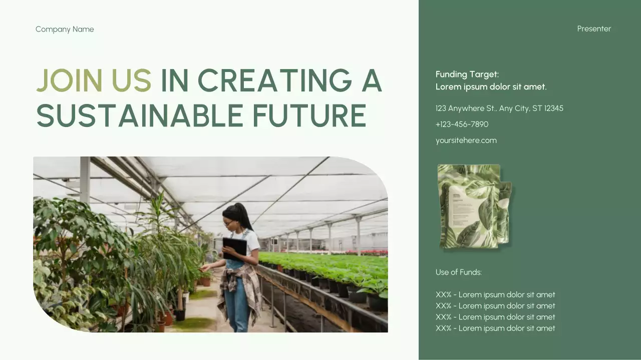 Green Modern Environmental Initiatives Lecture Presentation