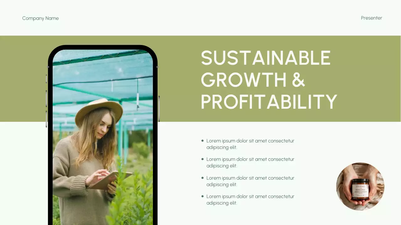 Green Modern Environmental Initiatives Lecture Presentation