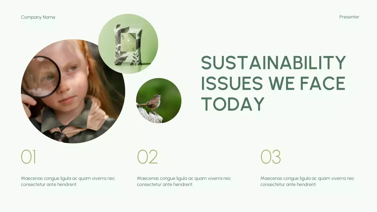 Green Modern Environmental Initiatives Lecture Presentation