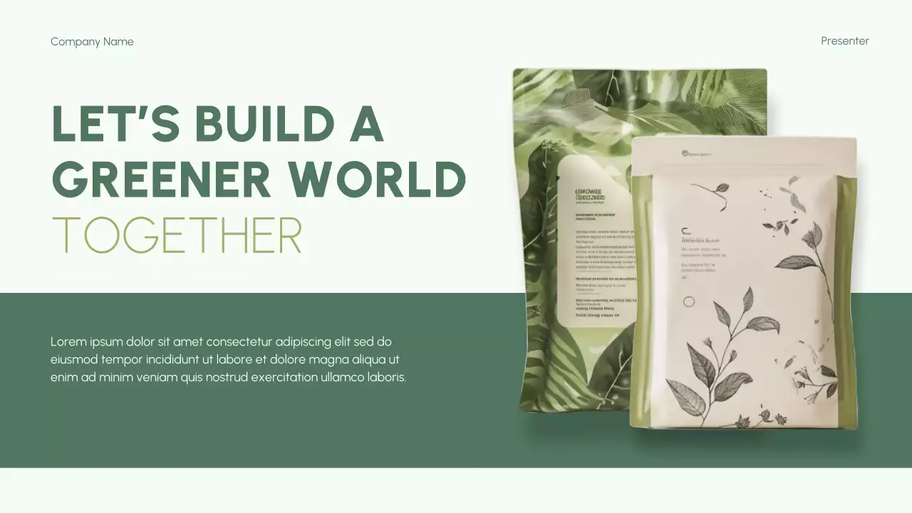 Green Modern Environmental Initiatives Lecture Presentation