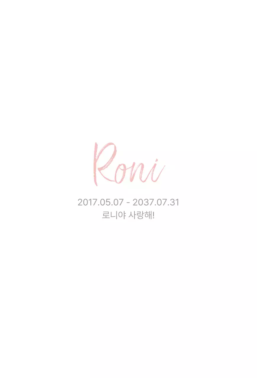 핑크 심플 반려동물 사진 엽서