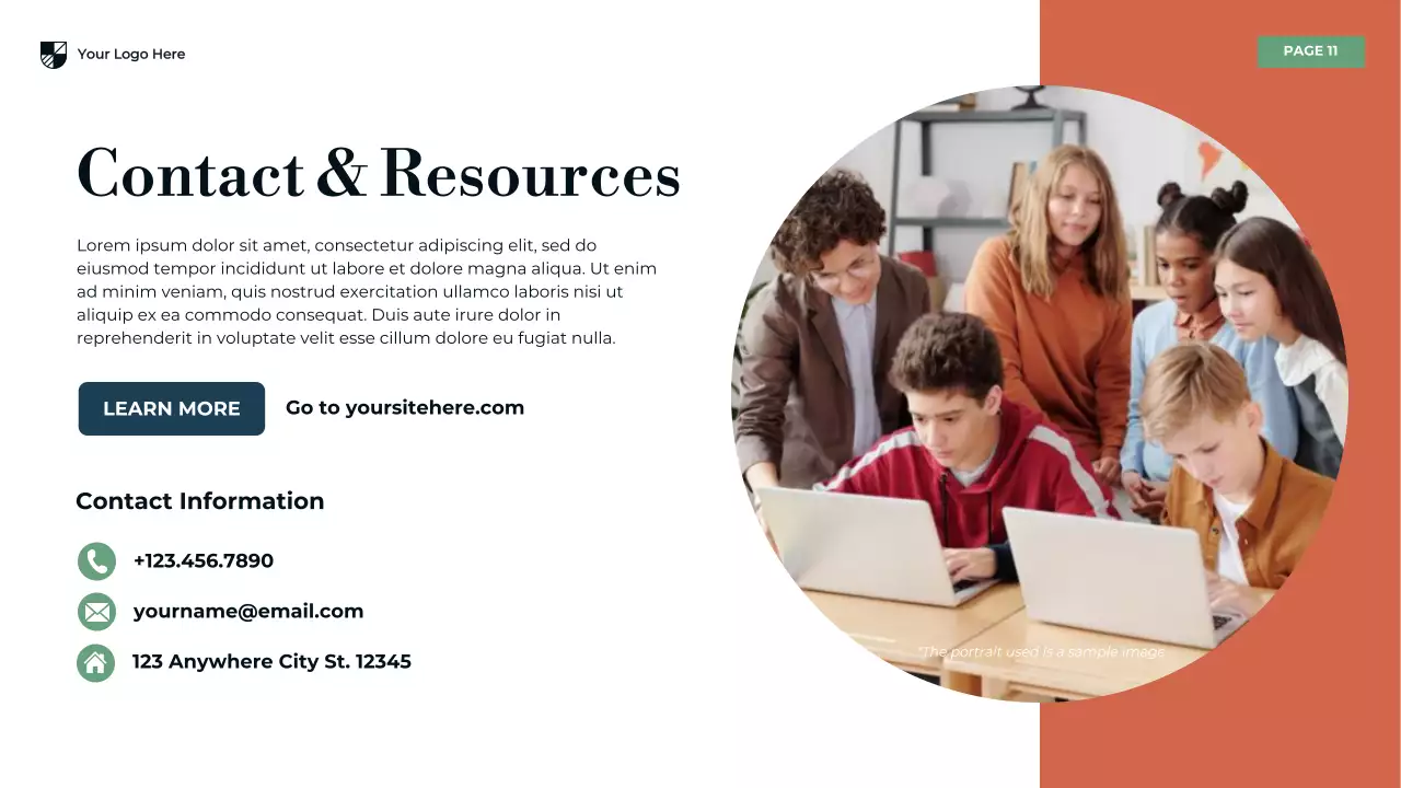 Blue Modern Secondary Education Challenges Presentation