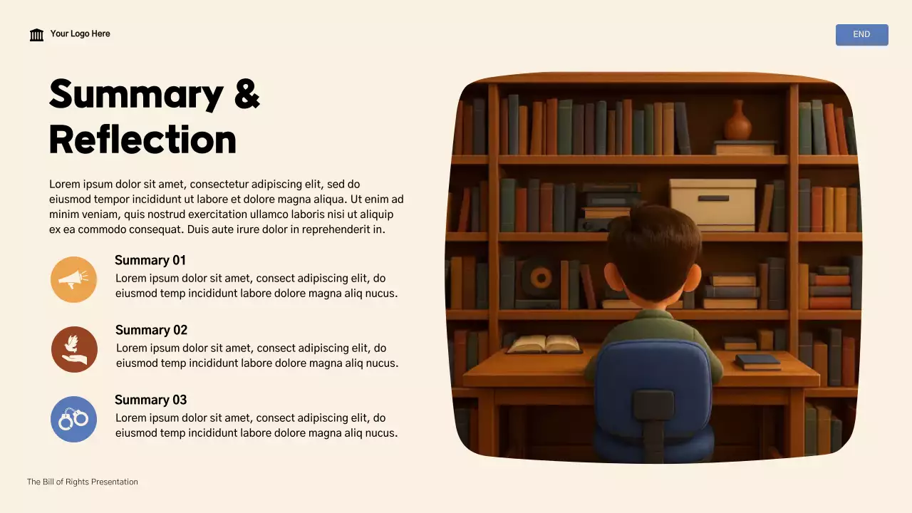 Presentasi Kuliah Hukum Piagam Hak Modern Beige dan Coklat