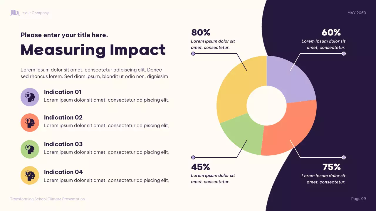Purple Illustrative School Climate Transformation Presentation
