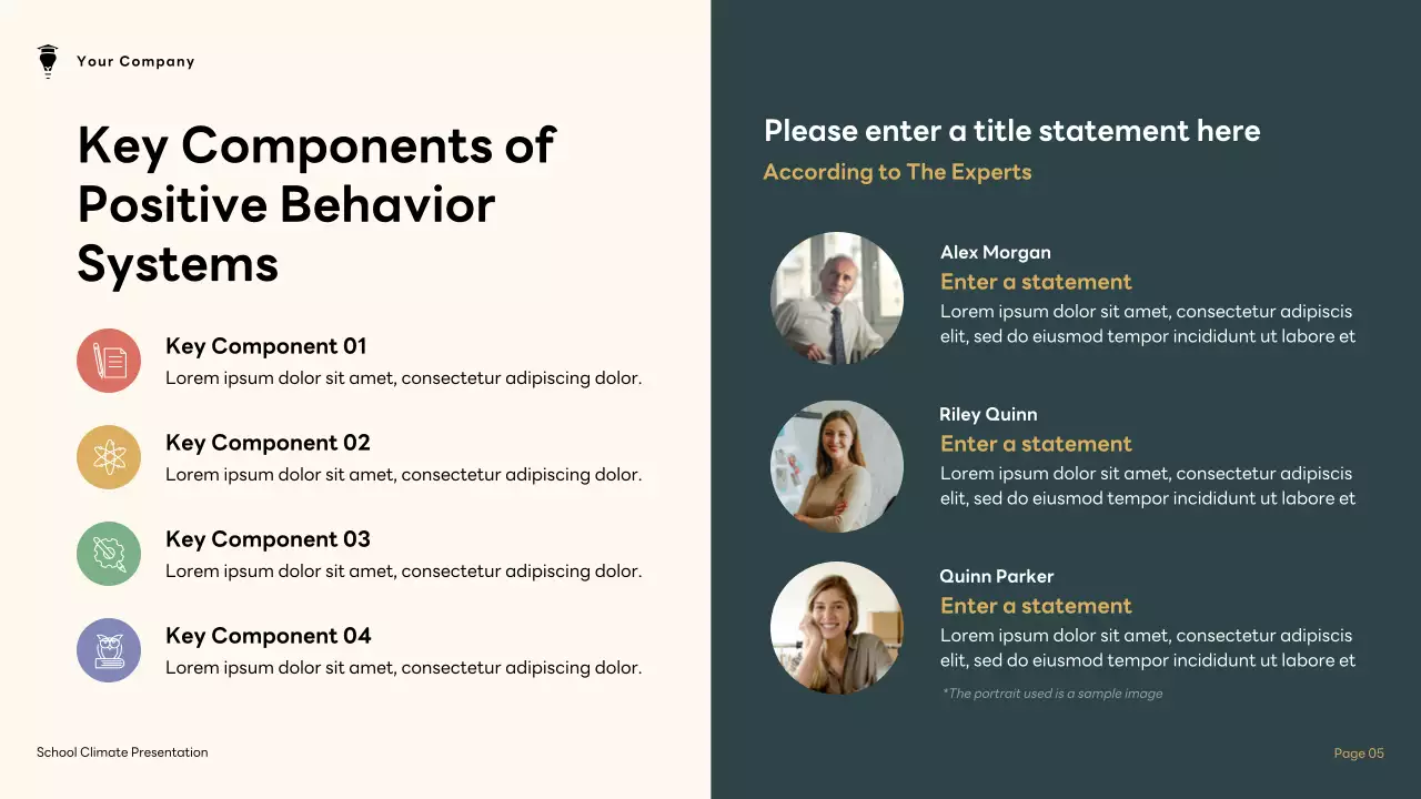 Brown and Green Modern School Climate Presentation