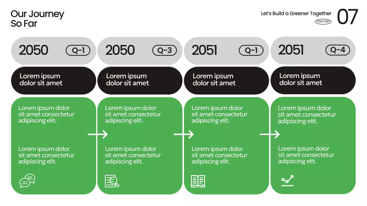 Green Modern Sustainability Announcement Presentation