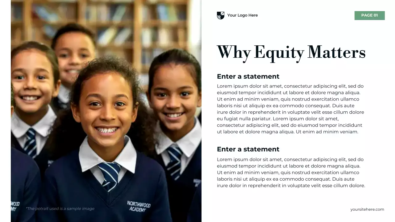 Blue Modern Secondary Education Challenges Presentation