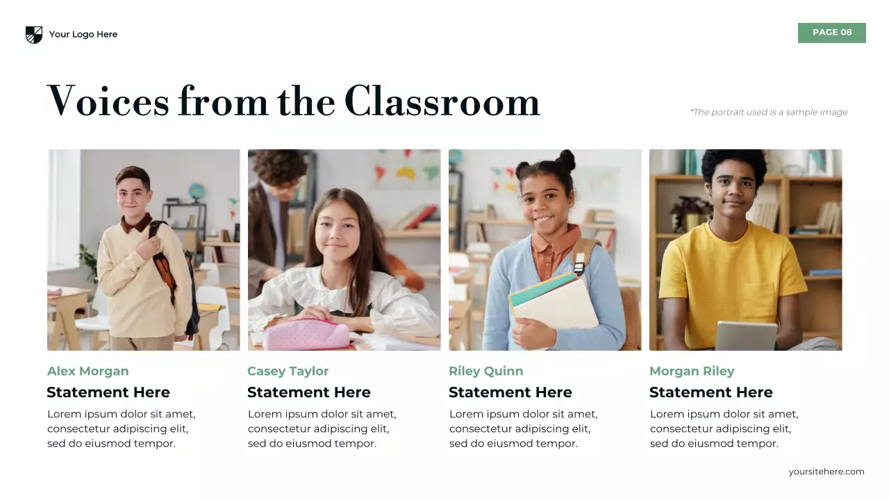 Blue Modern Secondary Education Challenges Presentation