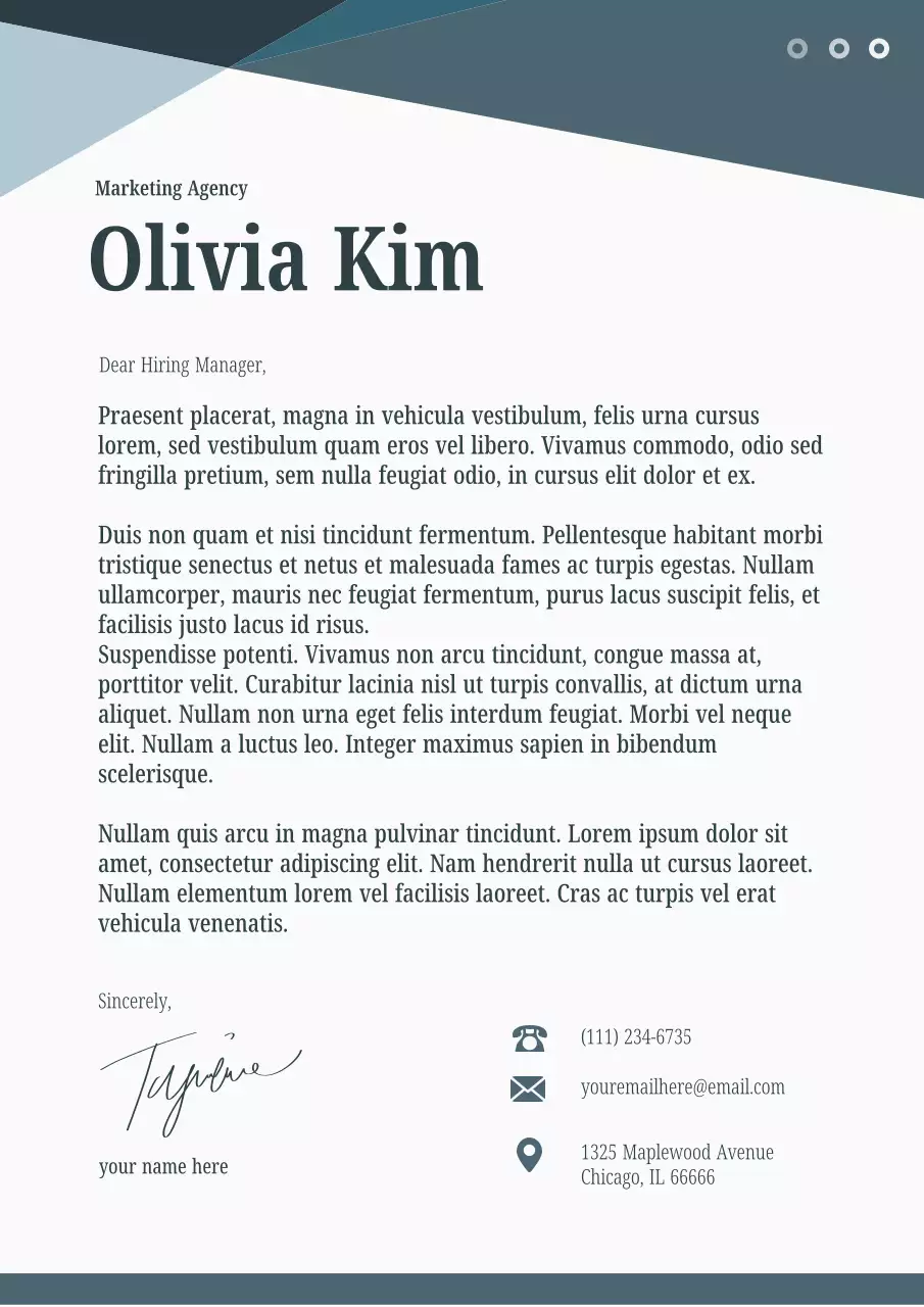 Blue Professional Resume Document Poster