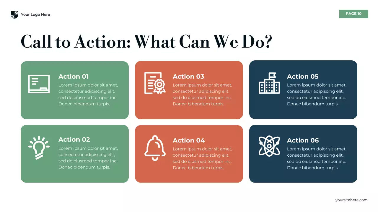 Blue Modern Secondary Education Challenges Presentation