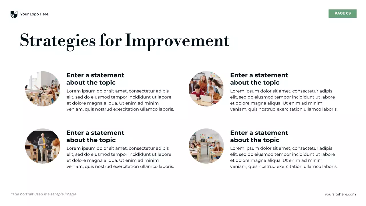 Blue Modern Secondary Education Challenges Presentation