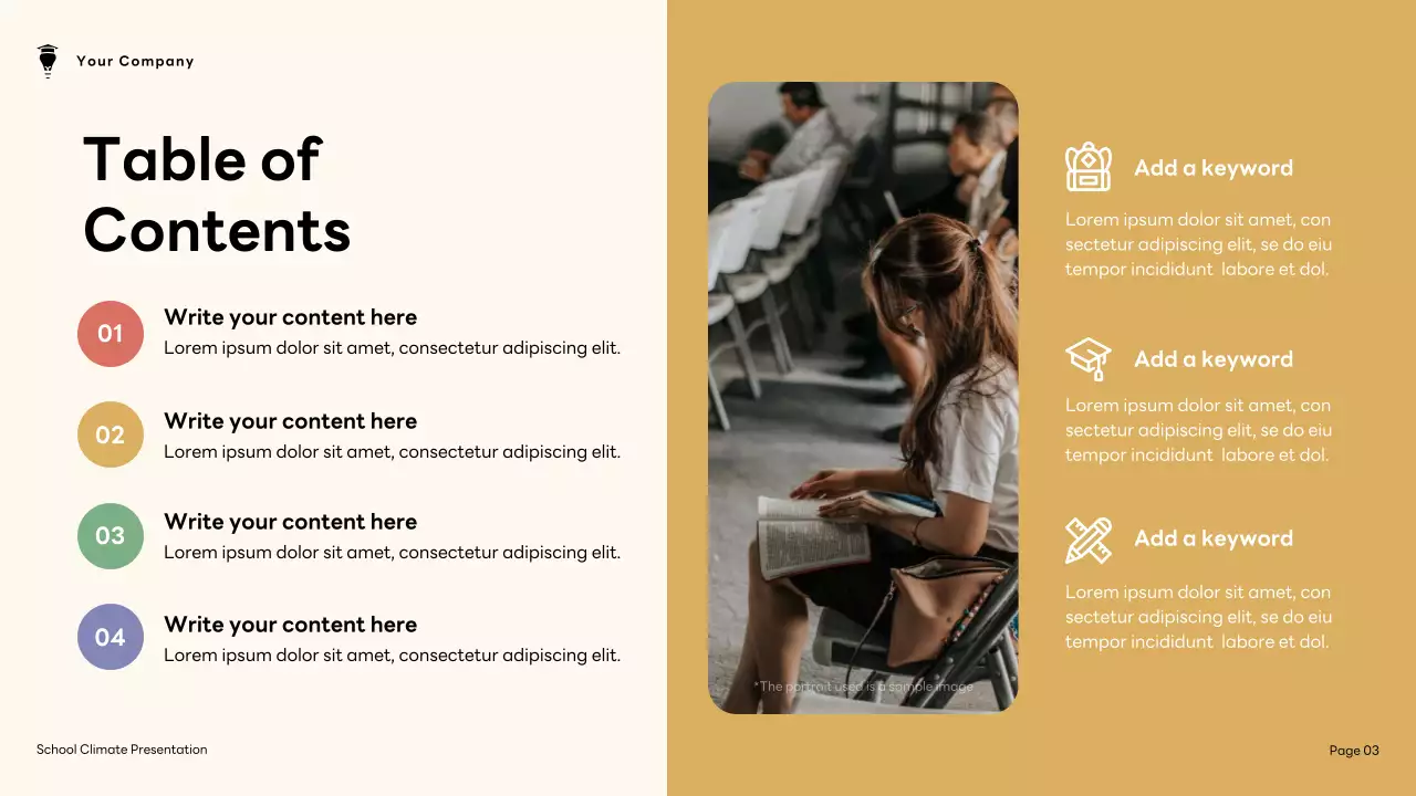 Brown and Green Modern School Climate Presentation