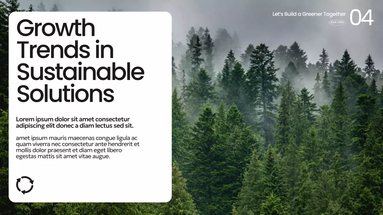 Green Modern Sustainability Announcement Presentation