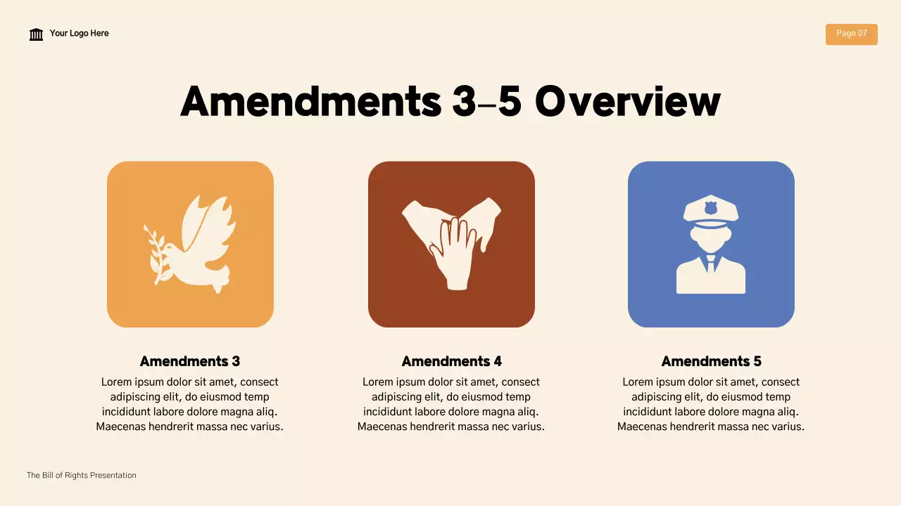 Presentasi Kuliah Hukum Piagam Hak Modern Beige dan Coklat