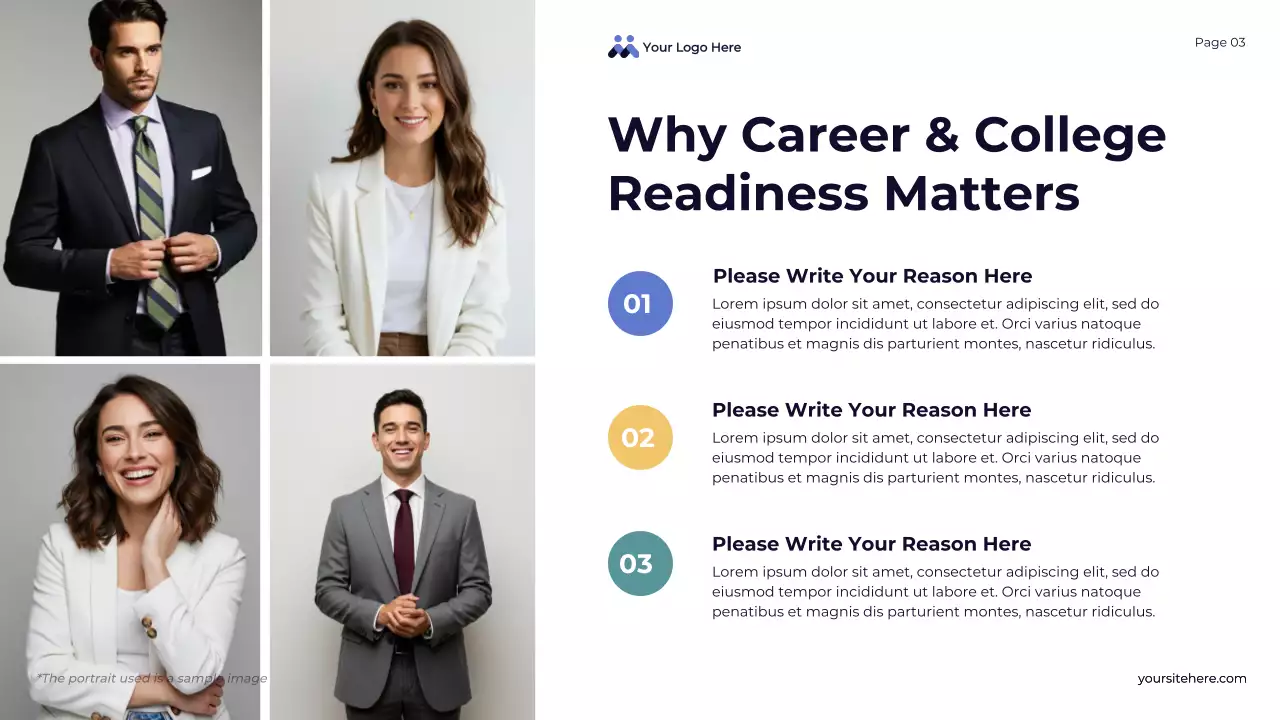 Apresentação geral dos caminhos prontos para o futuro em azul abstrato