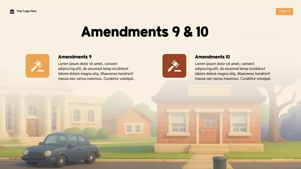 Presentasi Kuliah Hukum Piagam Hak Modern Beige dan Coklat