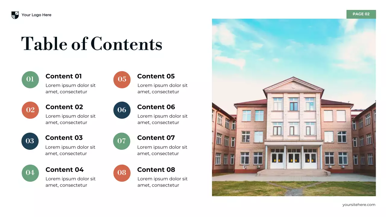 Blue Modern Secondary Education Challenges Presentation