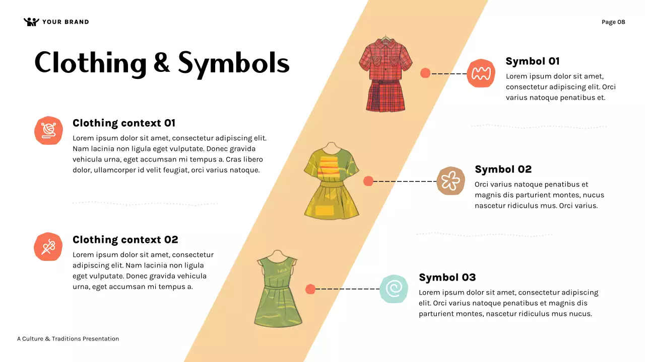 Orange Cute Family Culture and Traditions Presentation