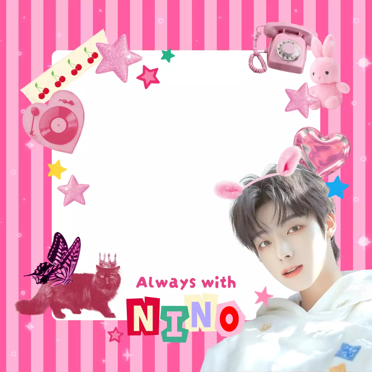 ピンク キュート ポップカルチャー ポスター  推し活