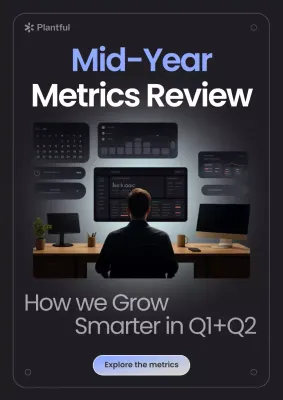 Black Modern Business Metrics Report Poster