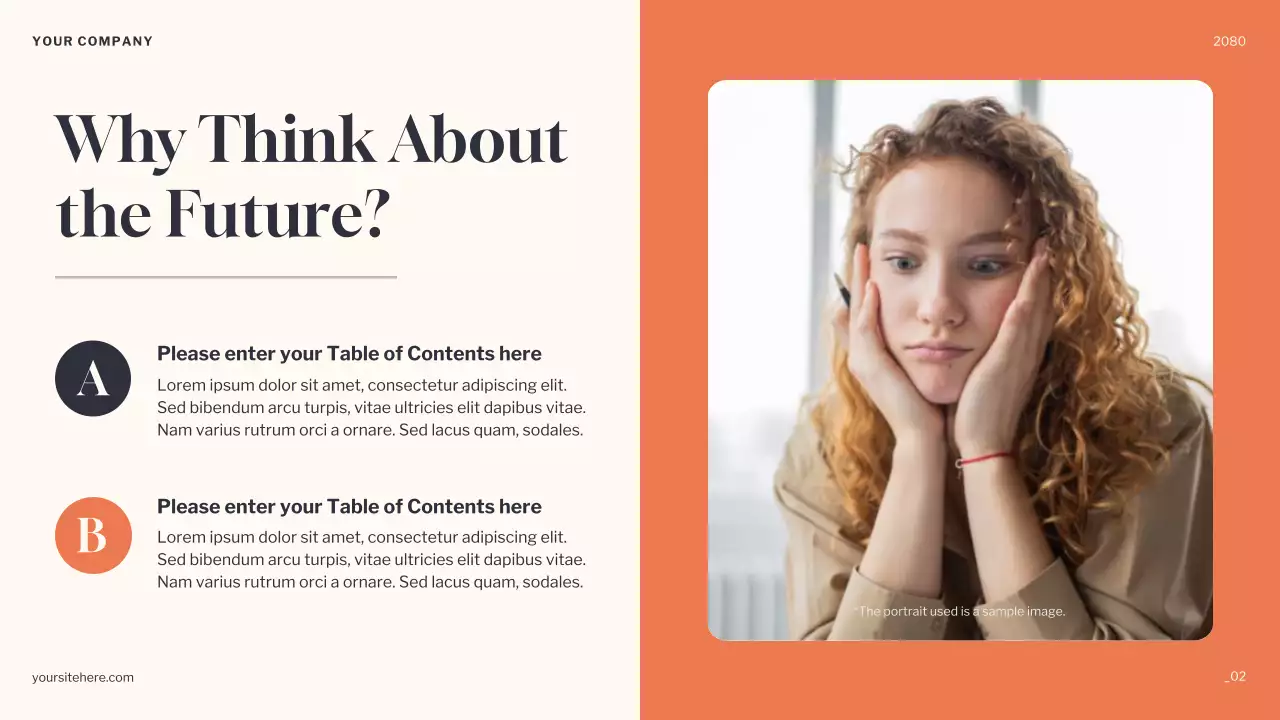 Orange Minimal Future Dreams Announcement Presentation