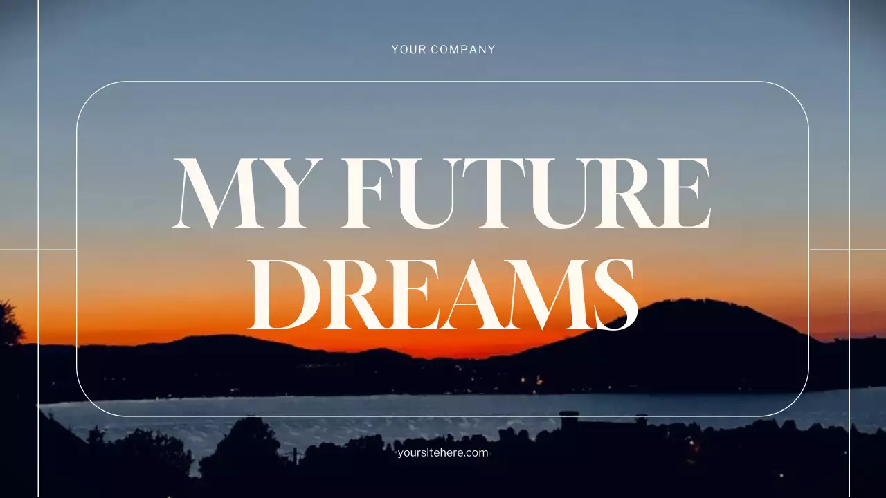 Orange Minimal Future Dreams Announcement Presentation