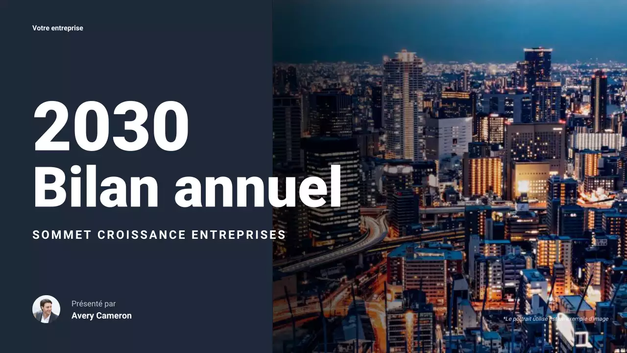 Présentation commerciale moderne de la marine