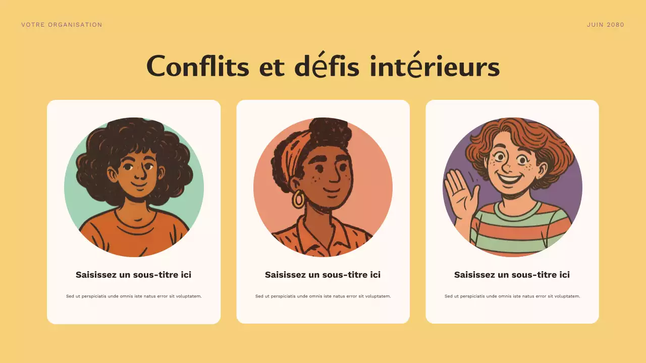 Présentation du cours sur les personnages esthétiques violets