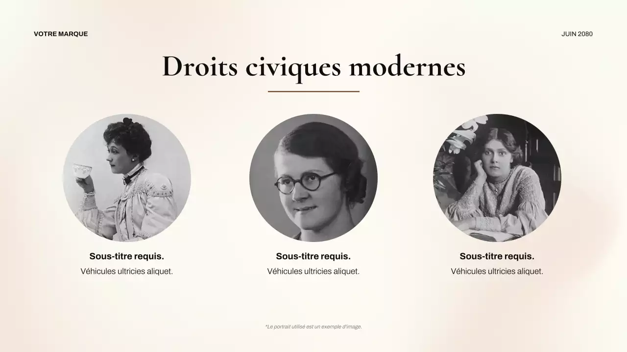 Présentation classique des droits civiques des Noirs