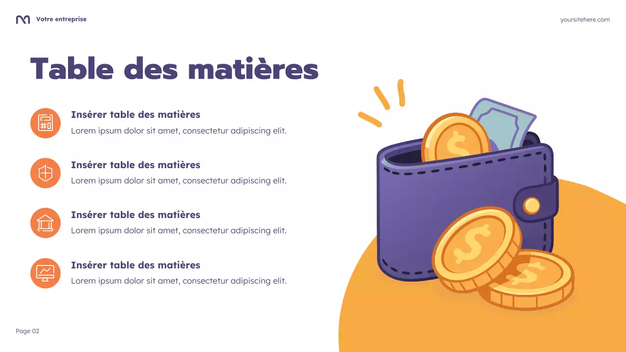 Présentation du cours de budgétisation Purple Cartoon