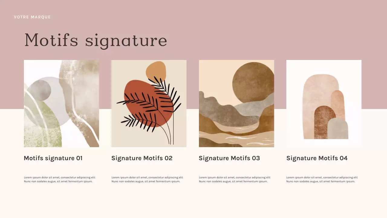 Présentation d'art abstrait sur le vin