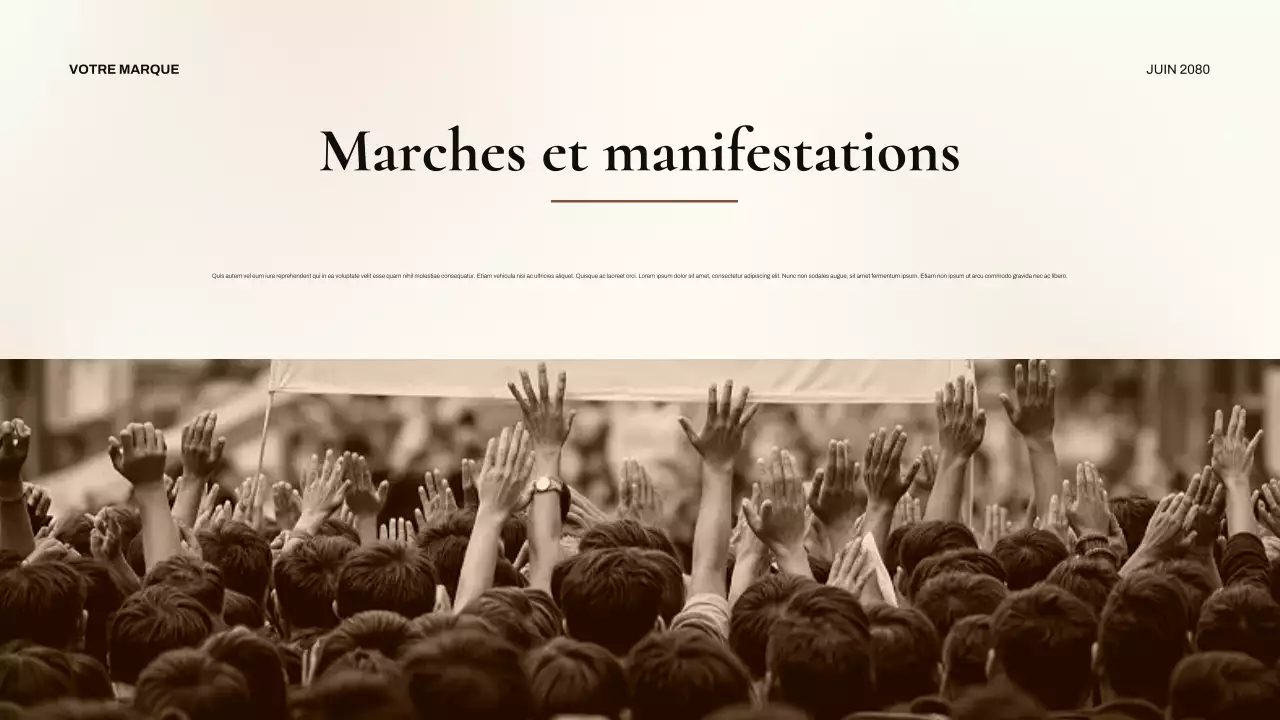 Présentation classique des droits civiques des Noirs